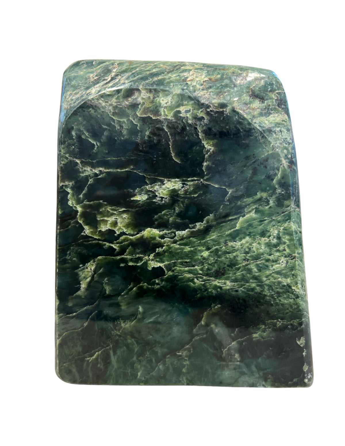 Nefrit skulptur, handslipad, 21 x 17 x 6 cm, nr 7