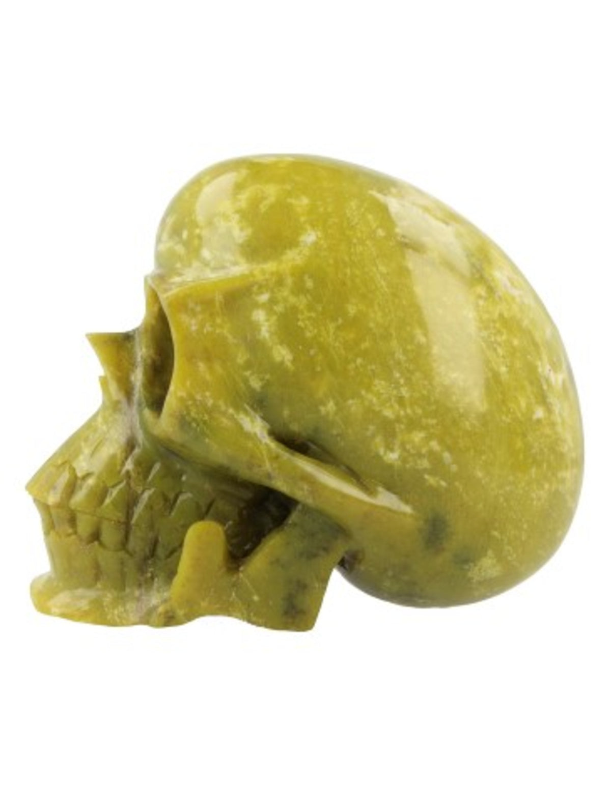 Nefrit dödskalle, ca 2 kg
