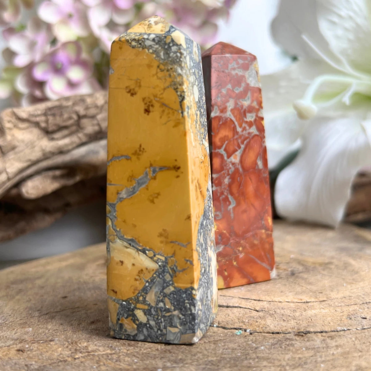 Maligano jaspis obelisk, ca 9 cm