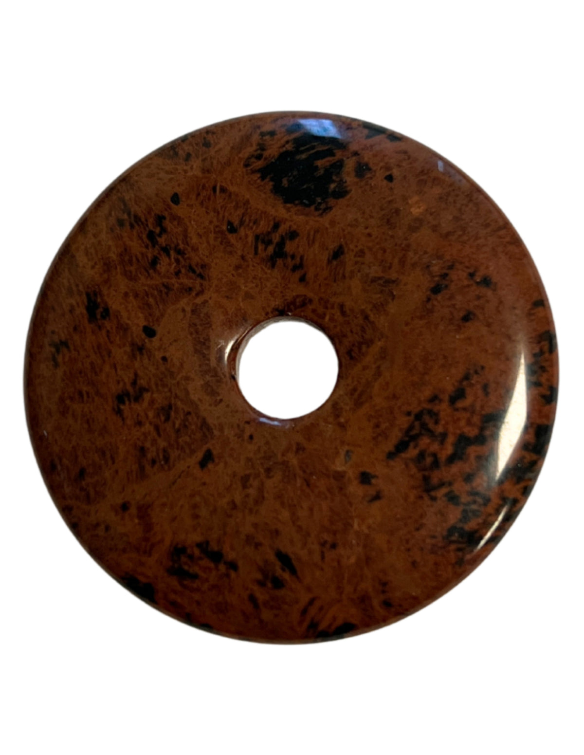 Obsidian donut, mahogny, 40 mm