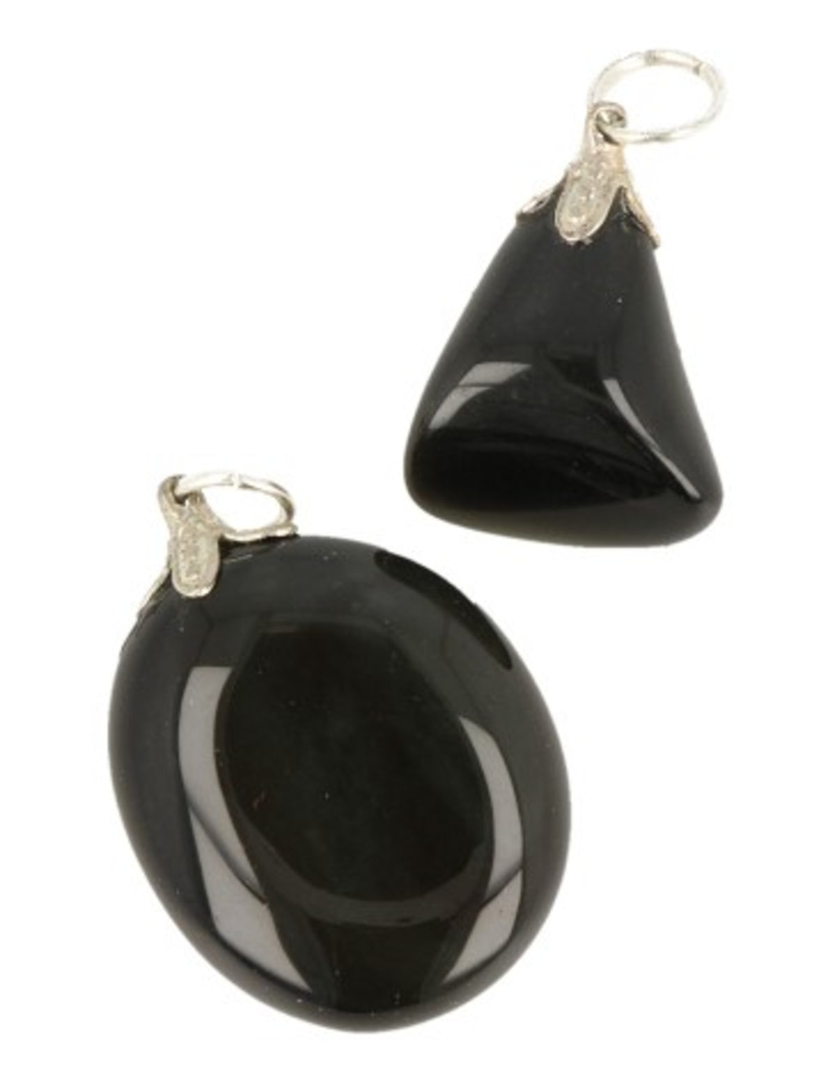 Obsidian hänge, regnbågsskimrande, 3 till 4 cm