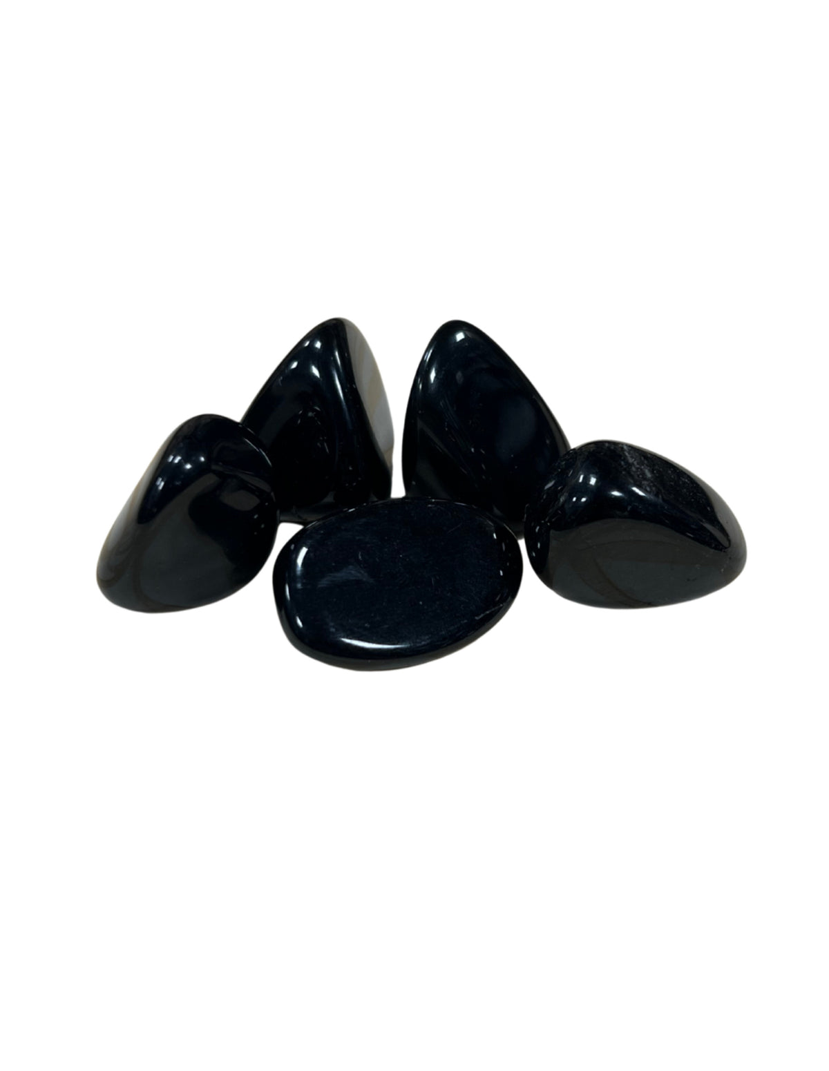 Obsidian trumlade stenar, silver, 100 g