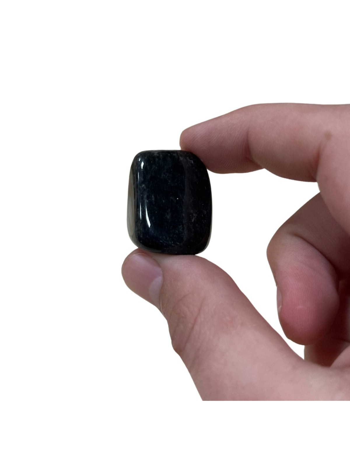 Obsidian trumlade stenar, silver, 100 g