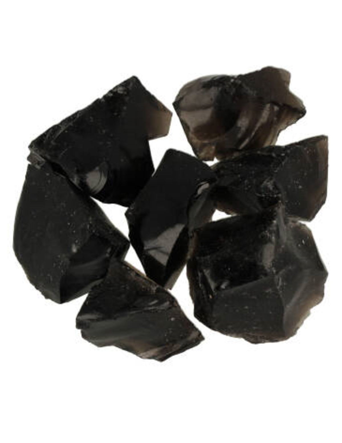 Svart obsidian råa stenar från Mexiko, 250 g