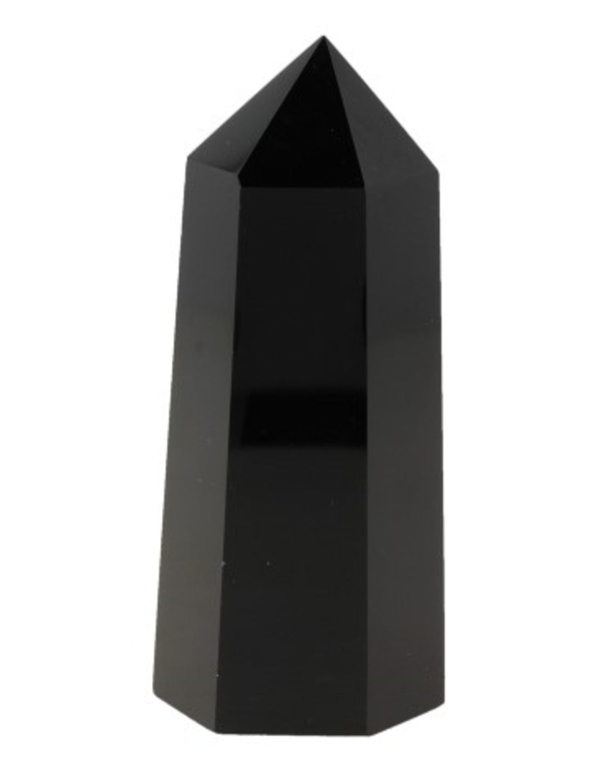 Obsidian spets, svart, 7 till 8 cm, 100 till 125 g