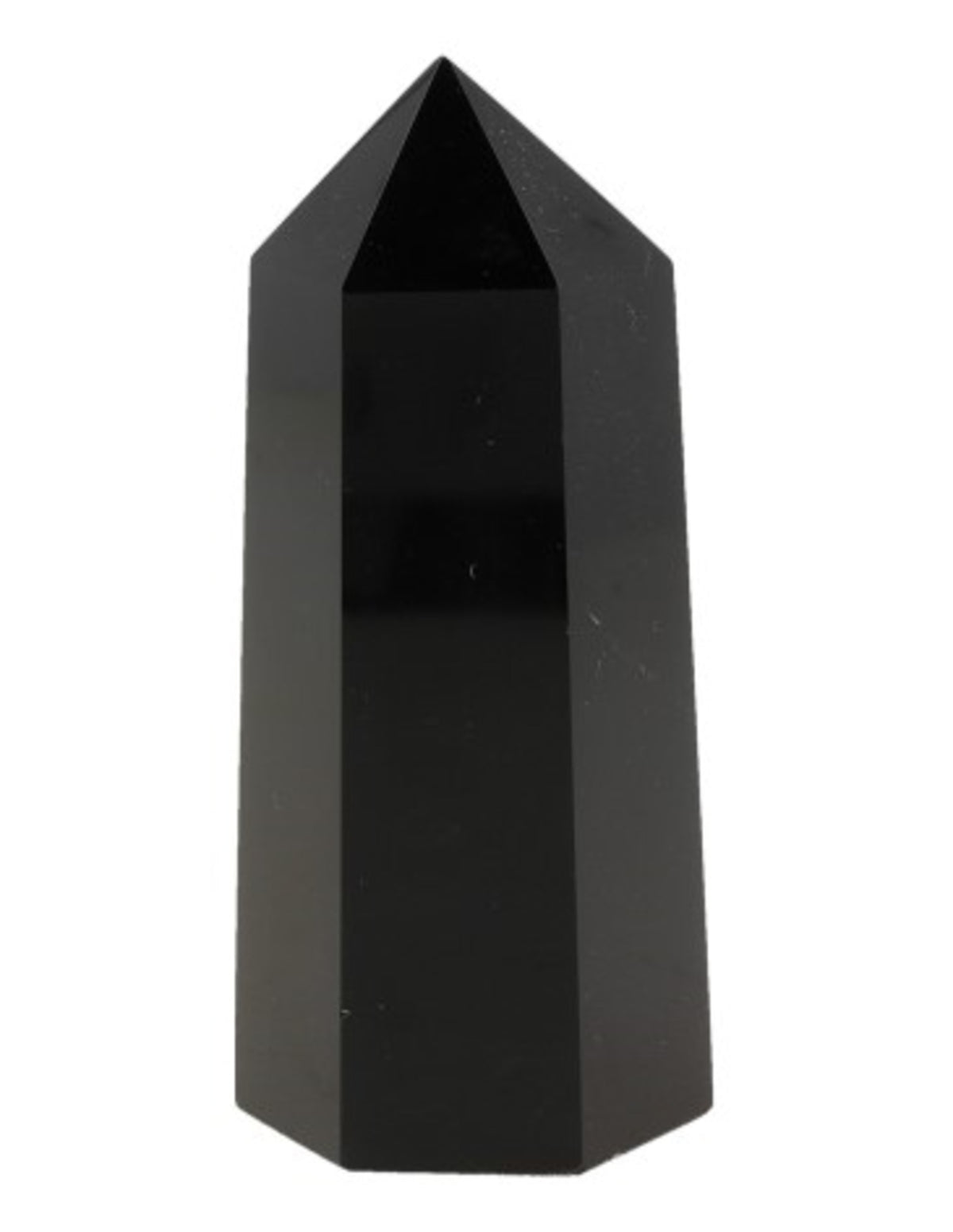 Obsidian spets, svart, 7 till 8 cm, 100 till 125 g