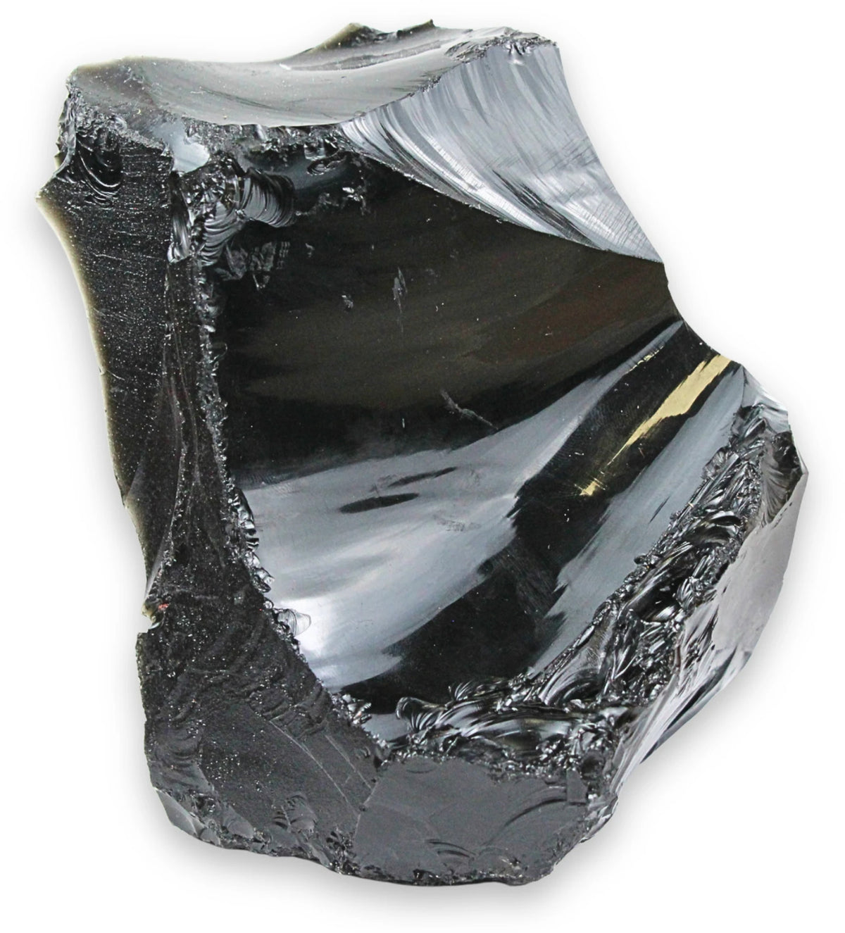 Svart obsidian rå sten från Mexiko, nr 03 (1,32 kg)