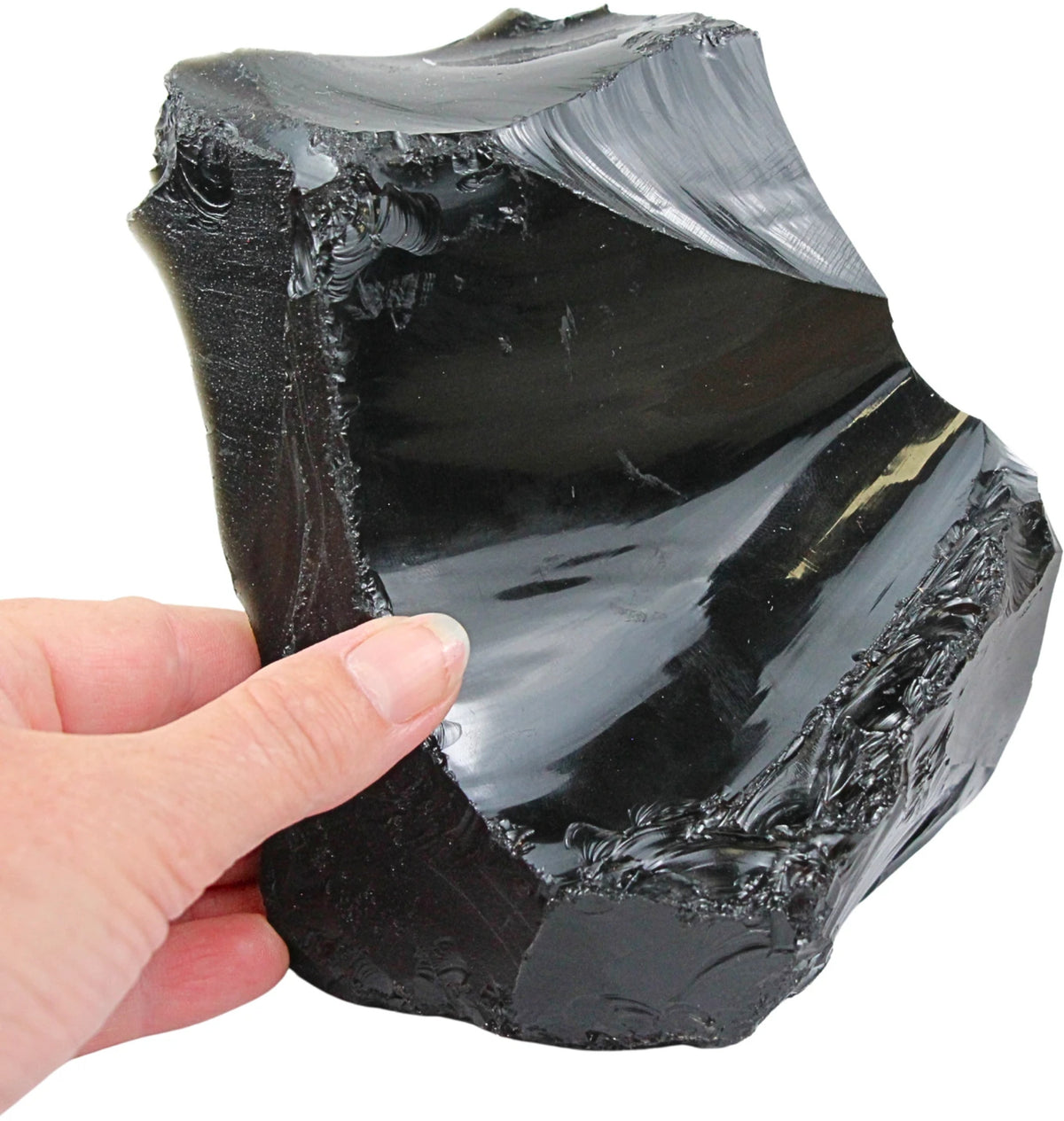 Svart obsidian rå sten från Mexiko, nr 03 (1,32 kg)