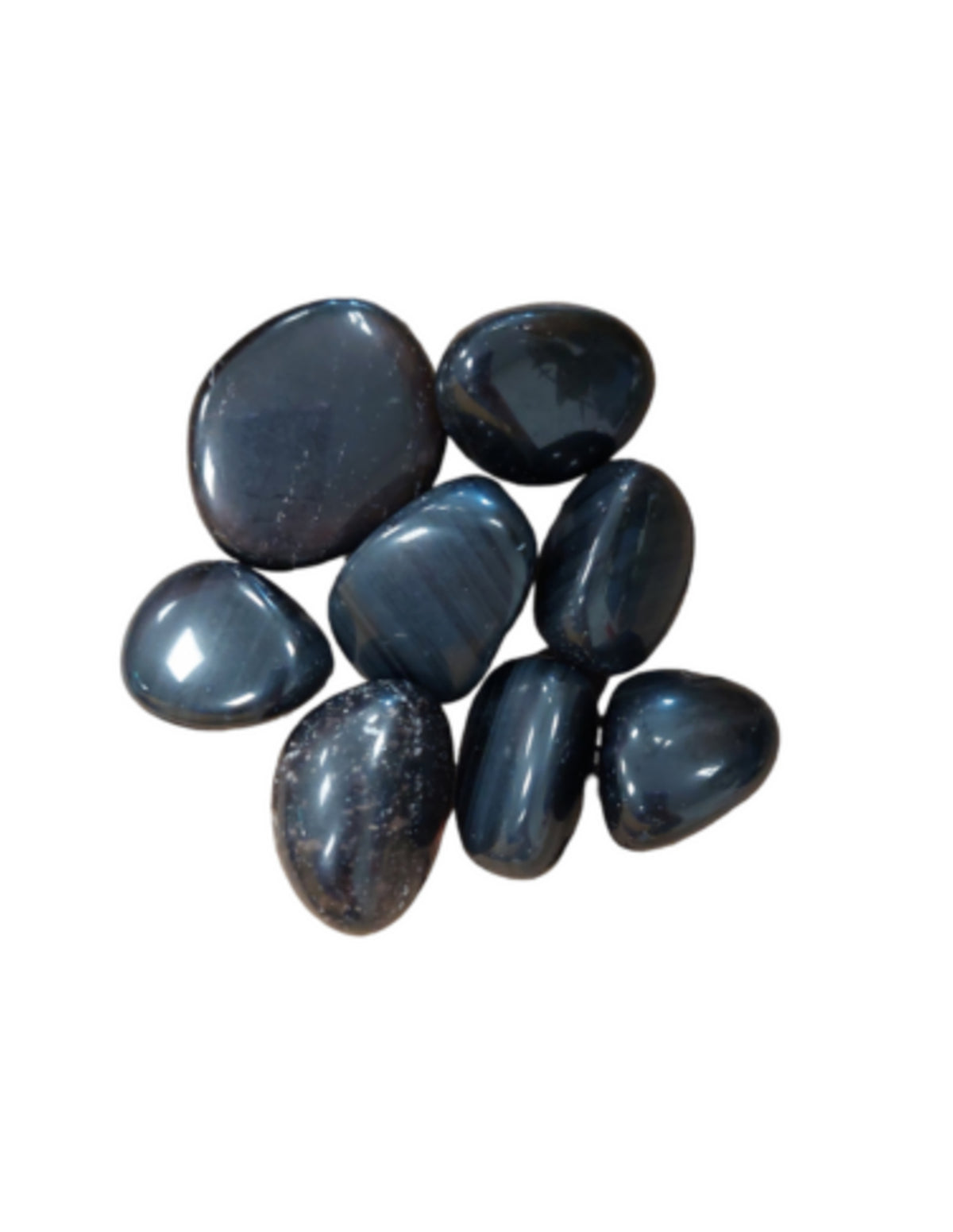 Obsidian trumlade stenar, svart, 100 g