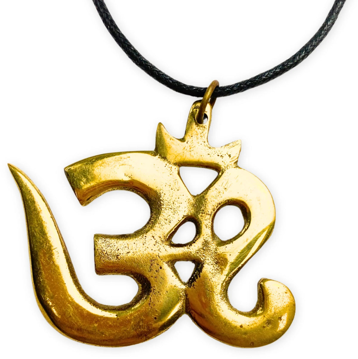 Om-symbol hänge, guldfärgat, 5 x 5,8 cm, N11