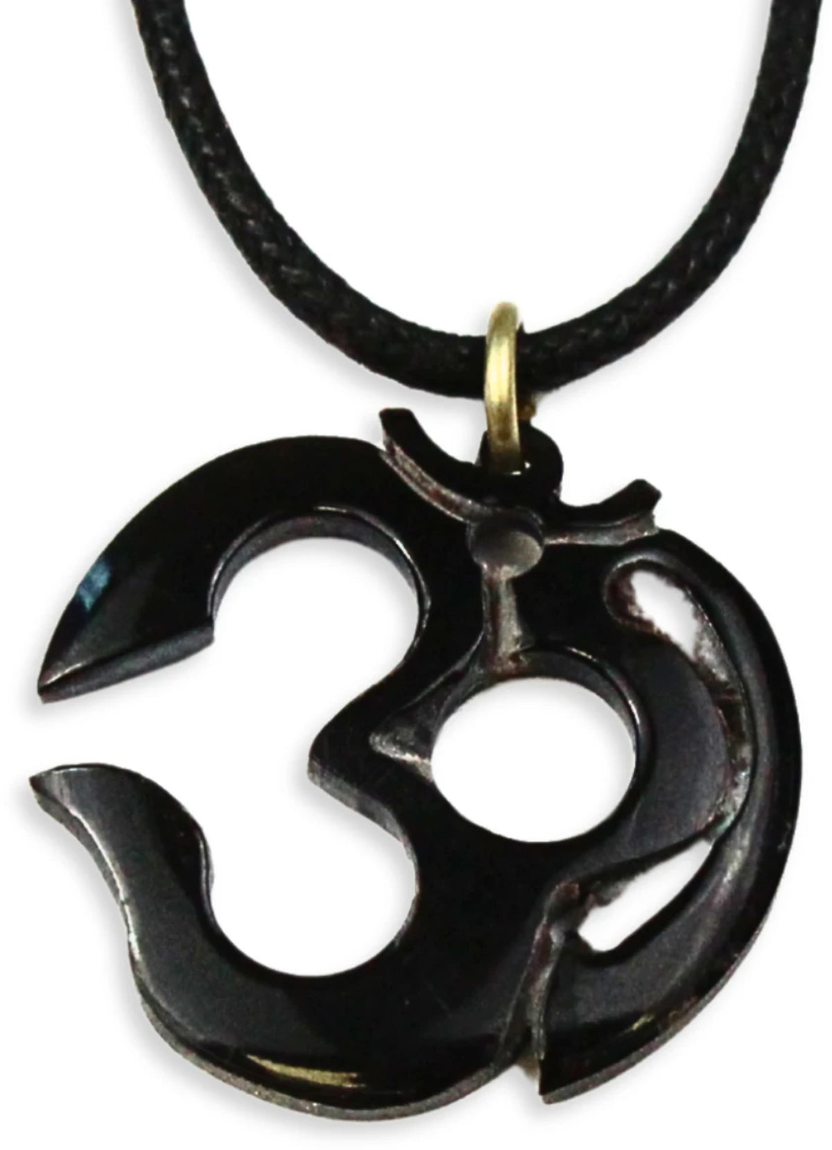 Om-symbol hänge, svart, modell A8