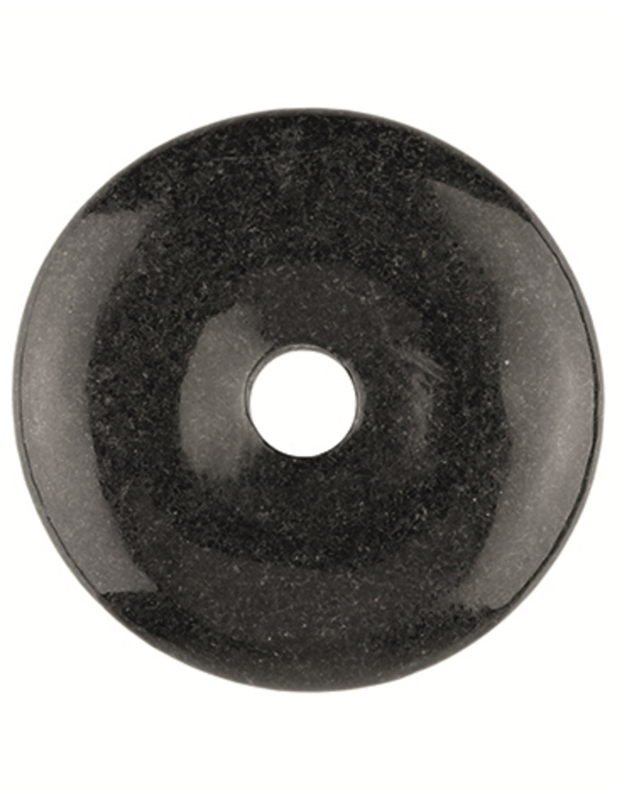 Onyx donut, svart med vita band, 40 mm