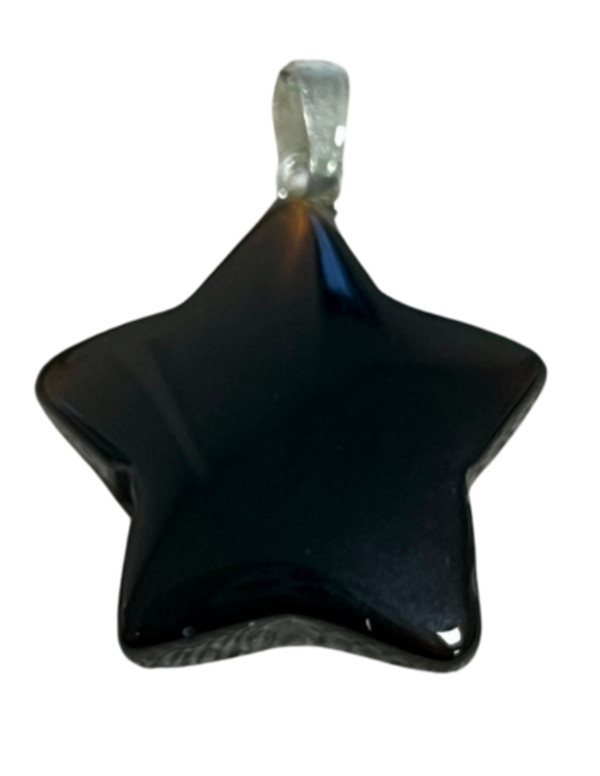 Onyx hänge i form av stjärna, 2 x 2 cm