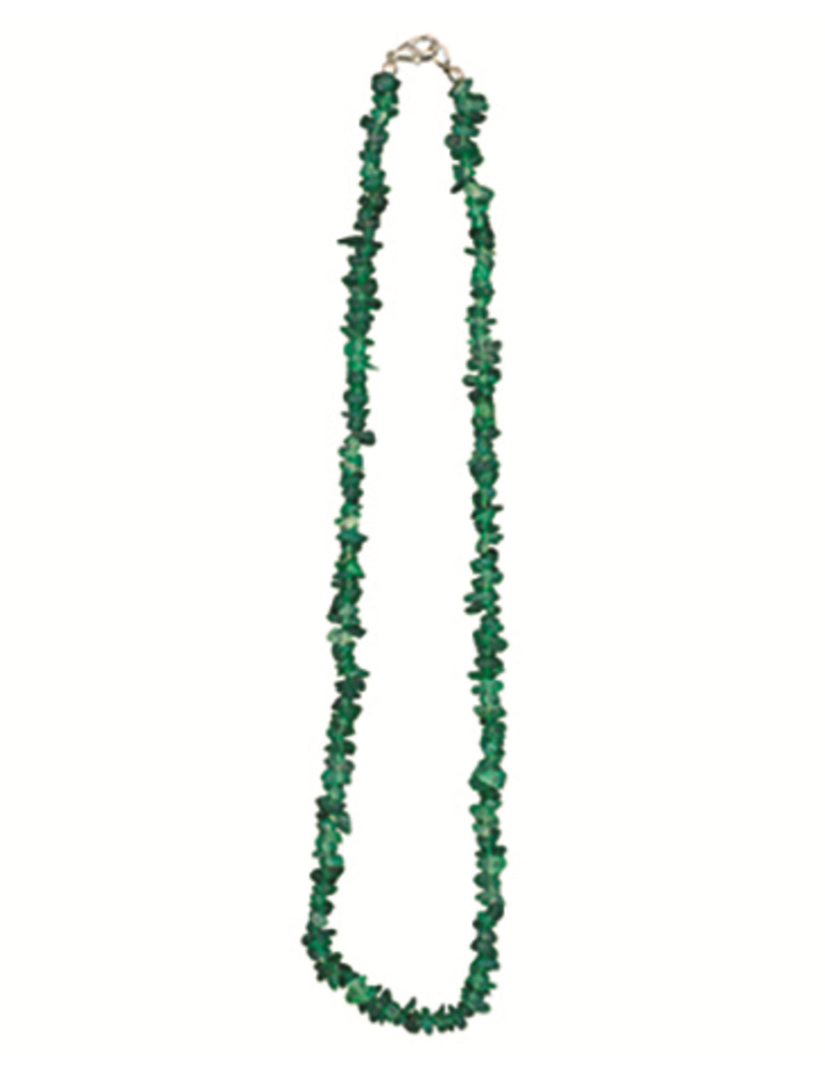 Grön onyx halsband med splitstenar, färgad