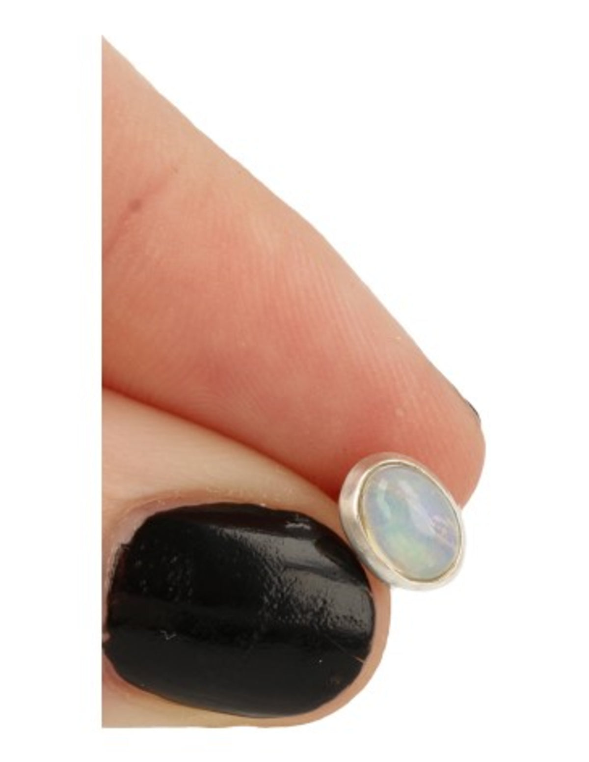 Opal örstickare i 925 silver, Etiopien, per par