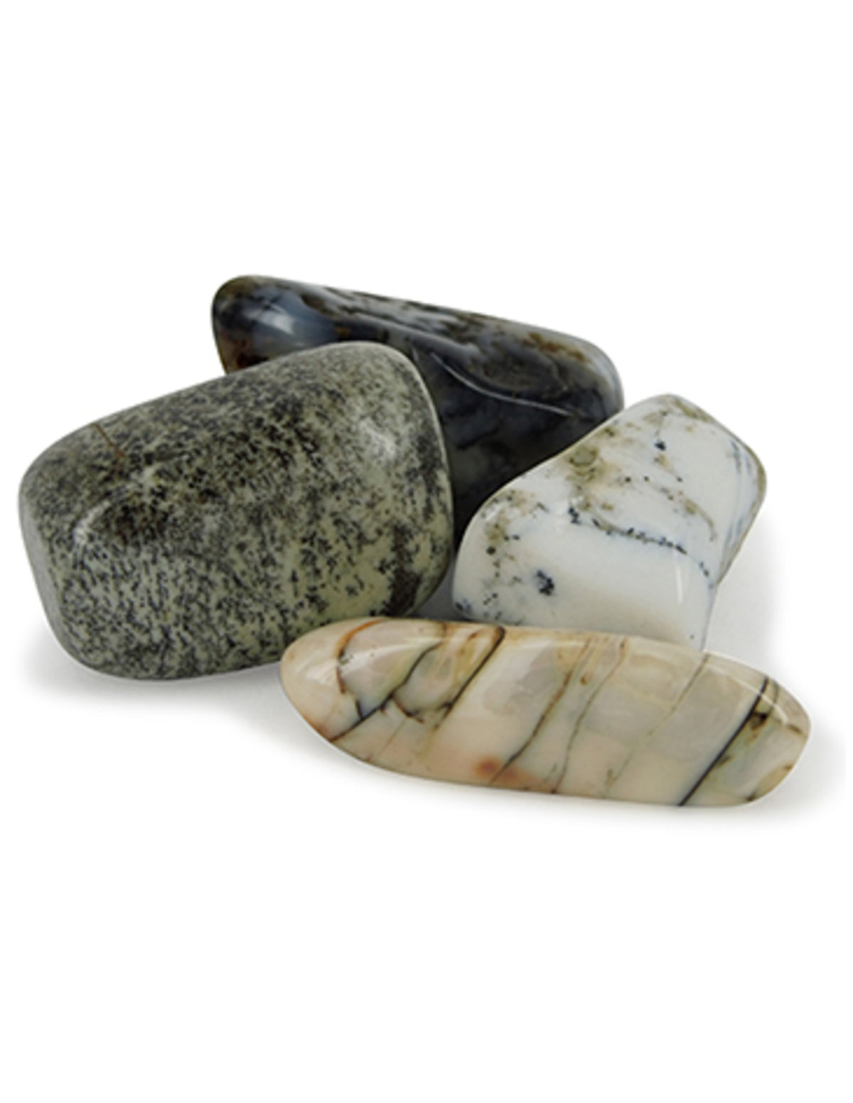 Opal trumlade stenar, dendrit, per kg, 2 till 4 cm