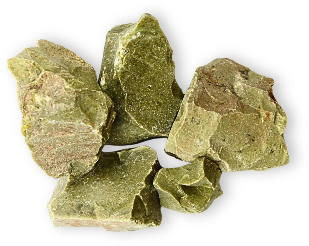 Grön opal råa stenar, 250 g