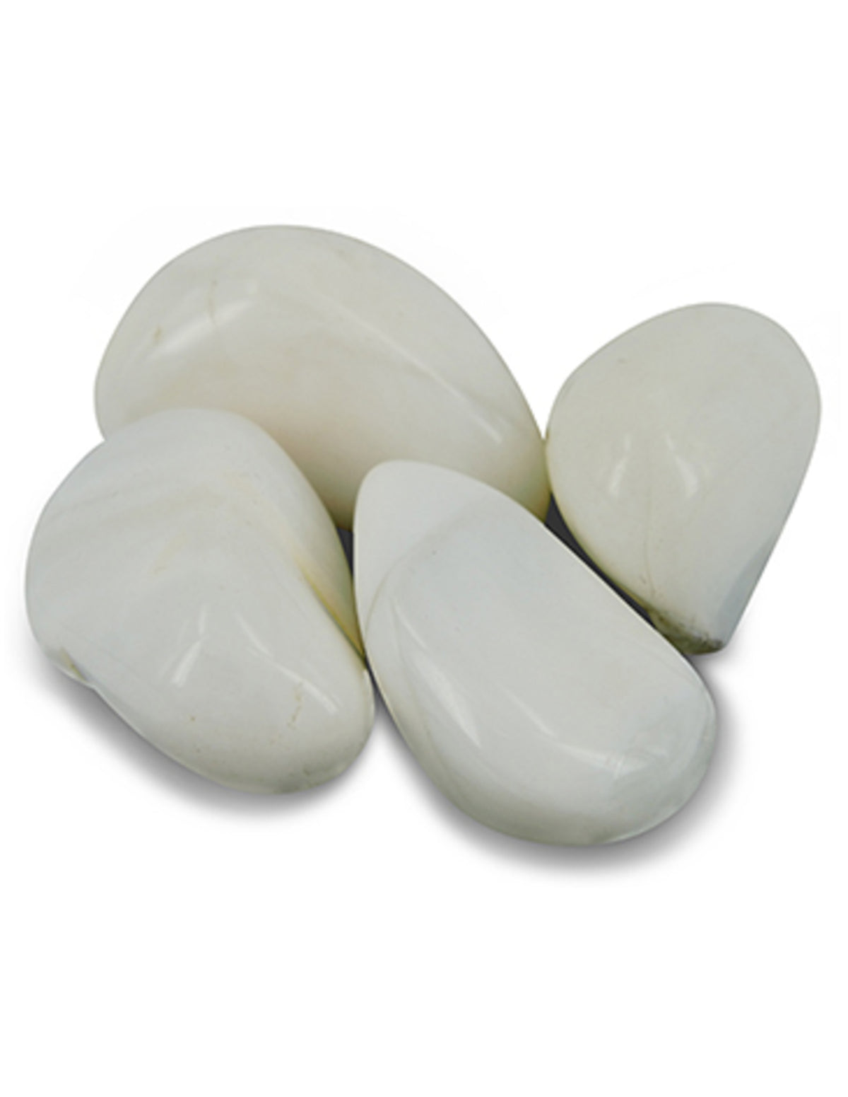 Opal trumlade stenar, vit, från Brasilien, 500 g