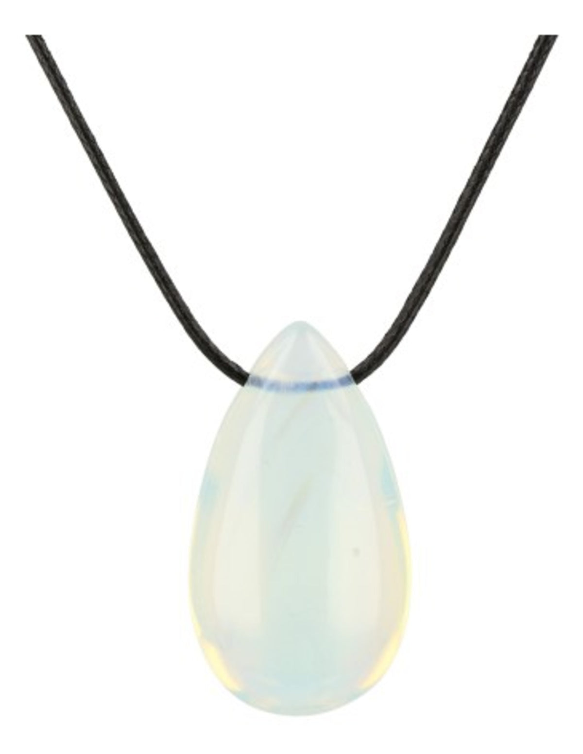 Opalit hänge (glas), droppformat, 4 cm