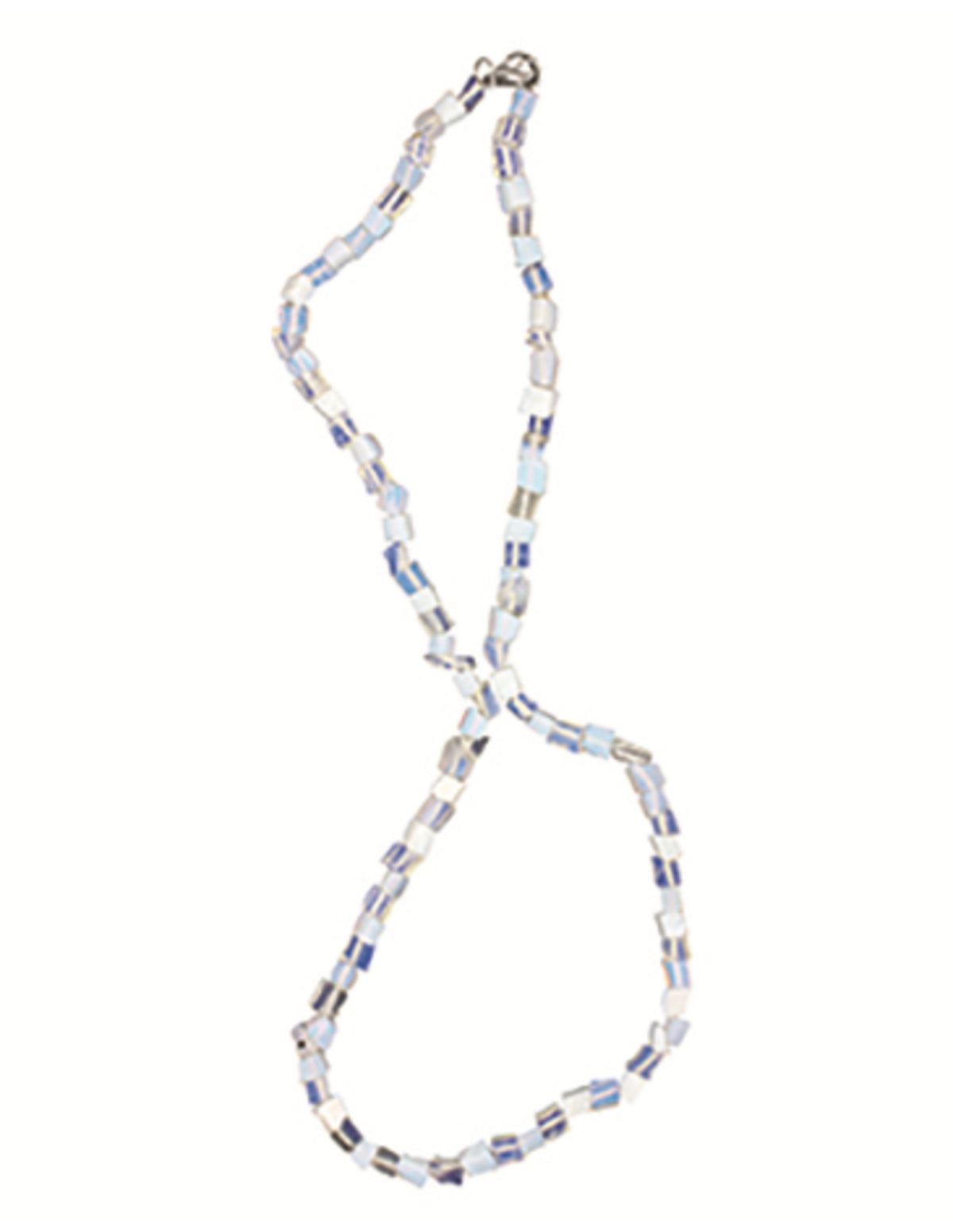 Opalit halsband med splitstenar (glas), 5 till 10 mm