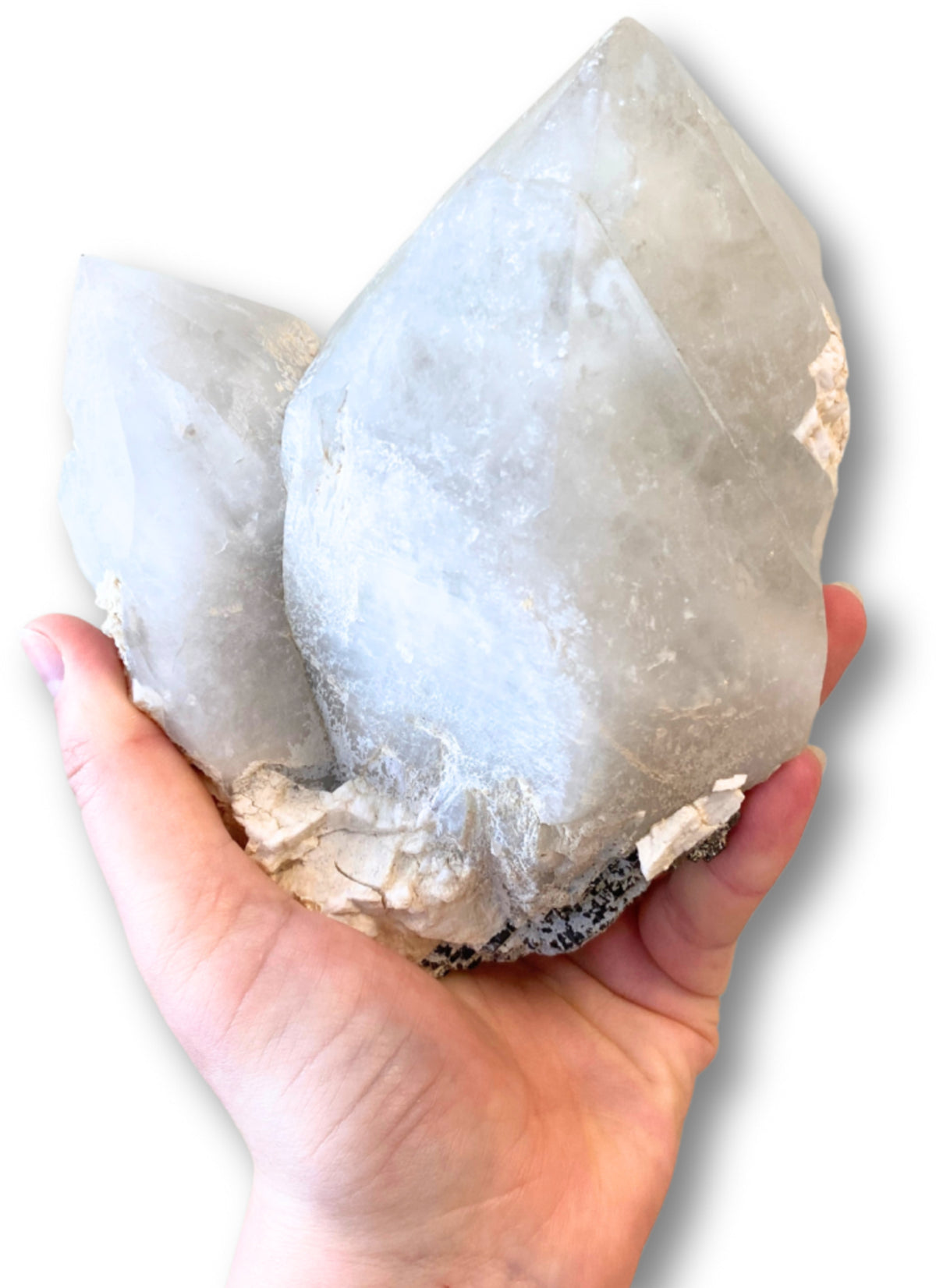 Ortoklas med kvarts, rå, 16,5 x 14 cm, nr 04 (2,11 kg)