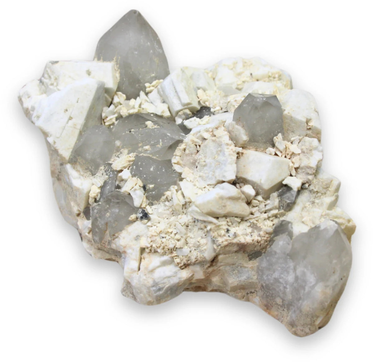 Ortoklas med kvarts, rå, 16 x 12 cm, nr 05 (1,41 kg)