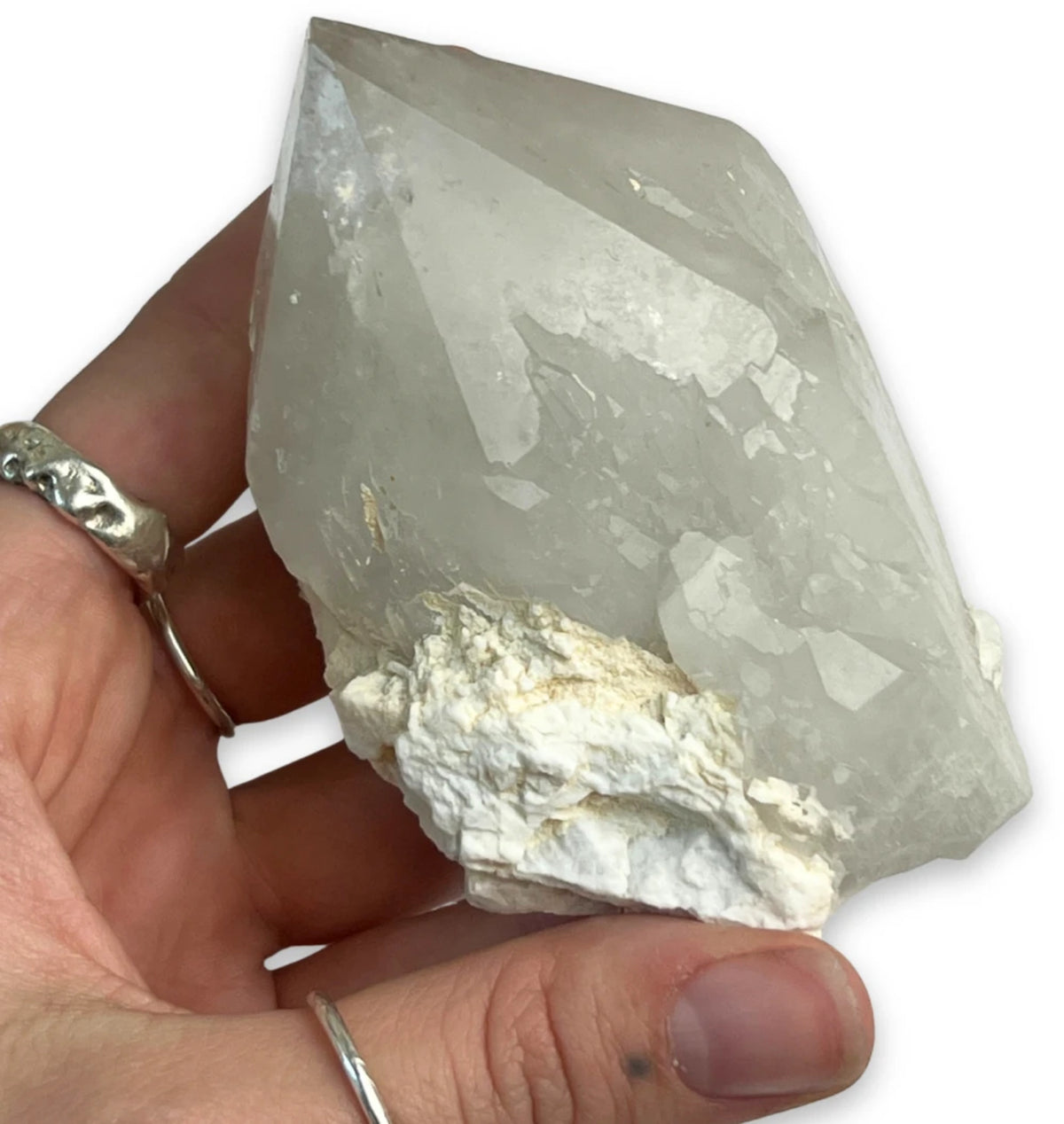 Ortoklas med kvarts, rå, 9 x 7 cm, nr 06 (320 g)
