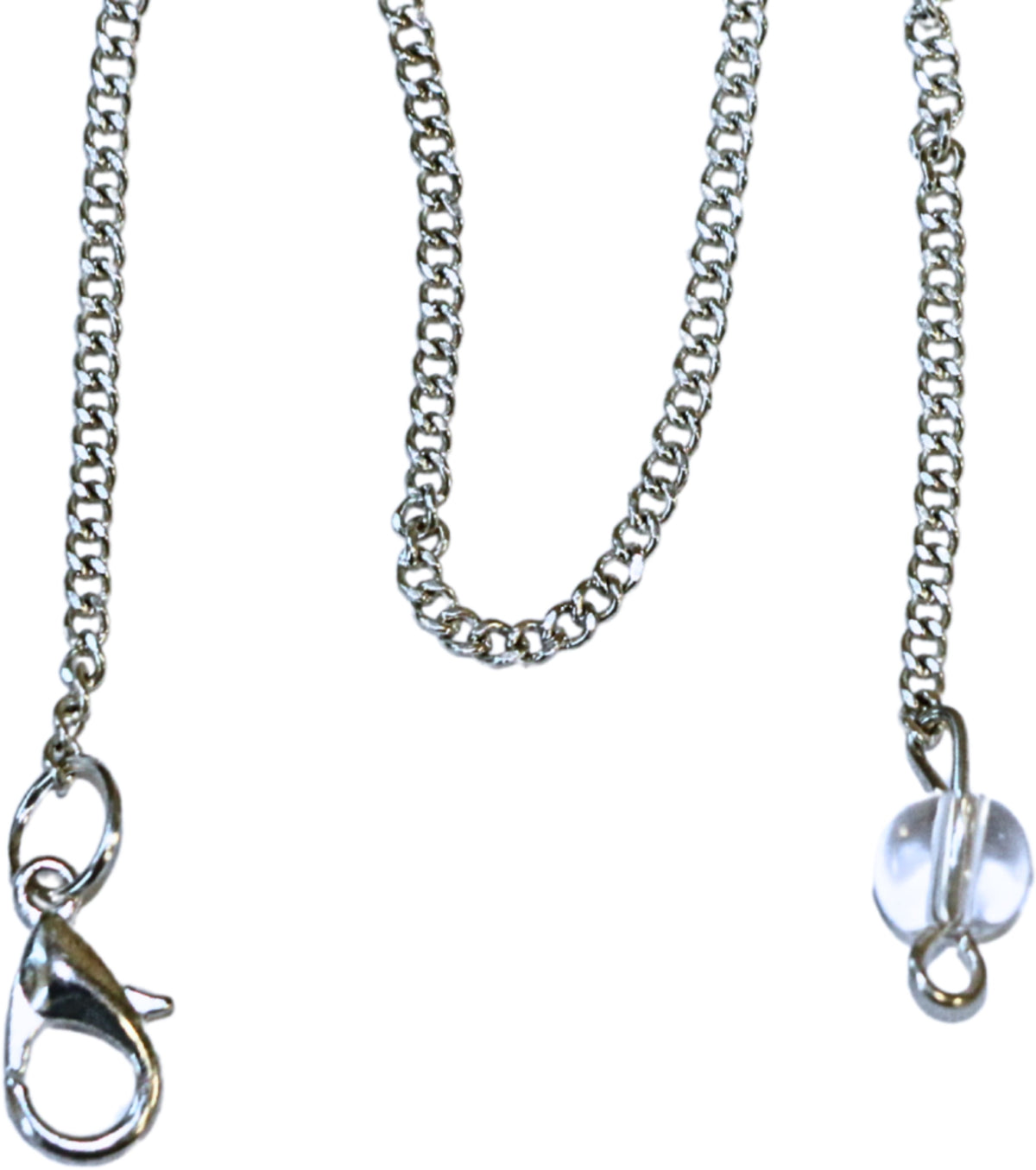 Metall kedja för pendel, silverfärgad, 18,2 cm
