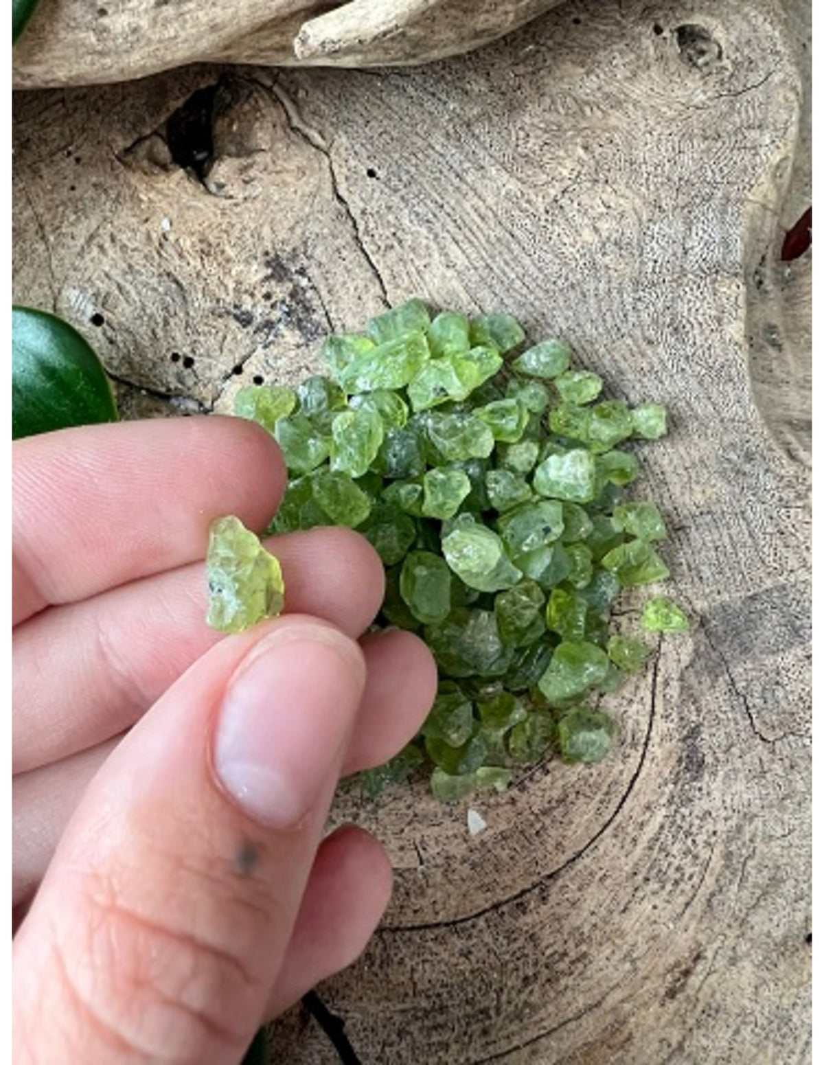 Peridot råa stenar i A-kvalitet från Afghanistan, 50 g