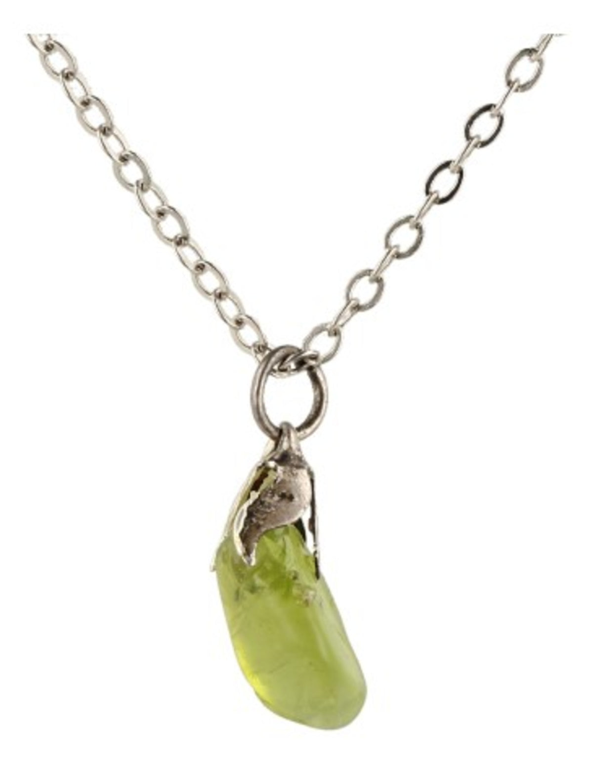 Peridot hänge, fasettslipad sten, 1 till 2 cm