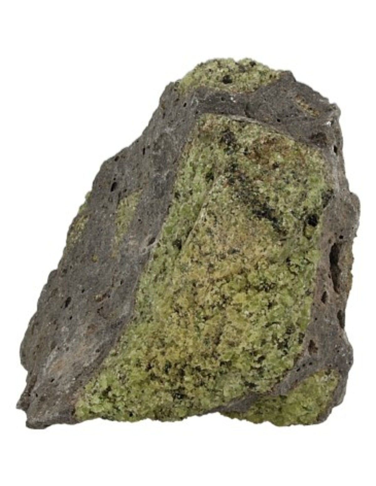 Peridot i matrix råa stycken från Pakistan, per kg