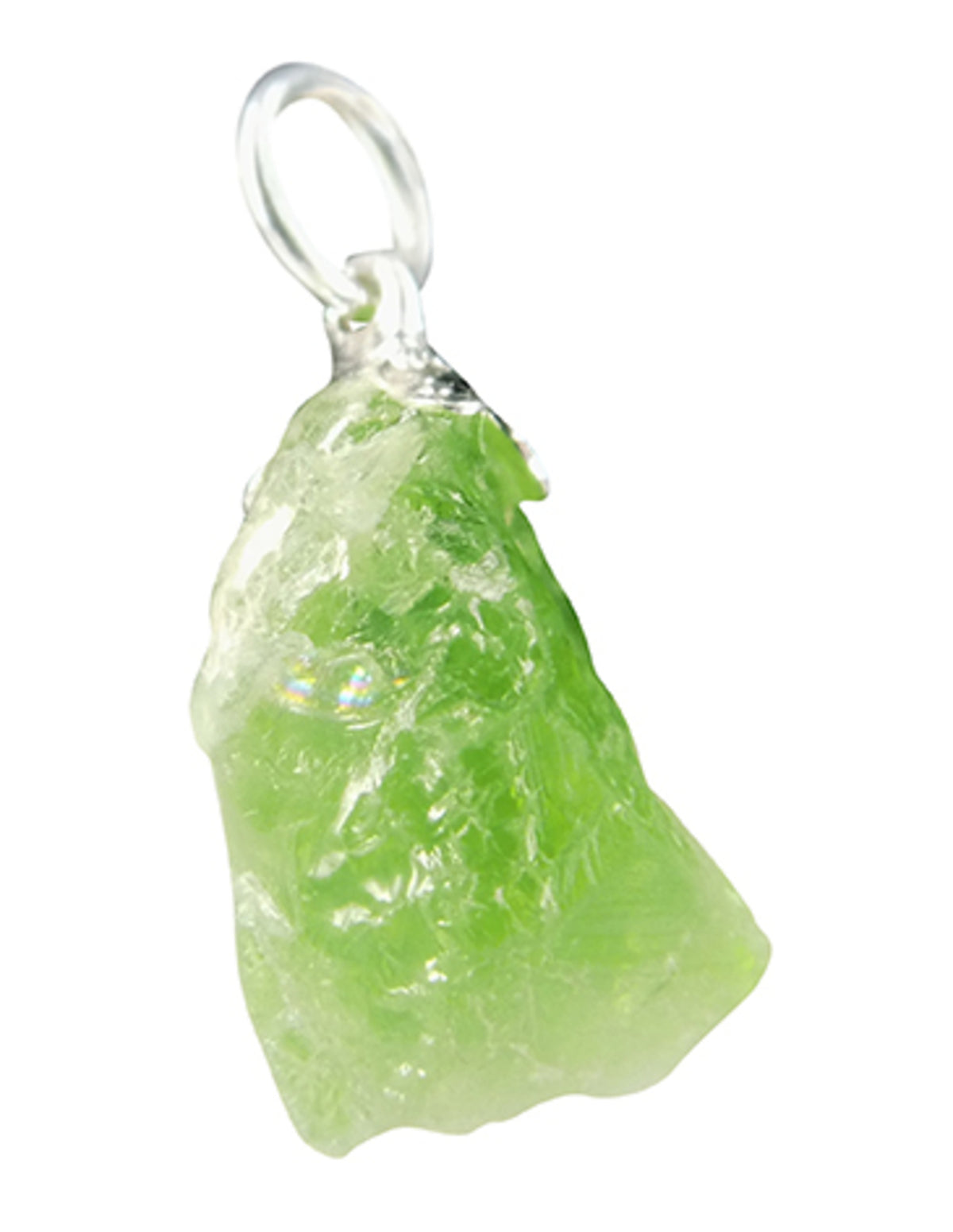 Peridot hänge, rå sten