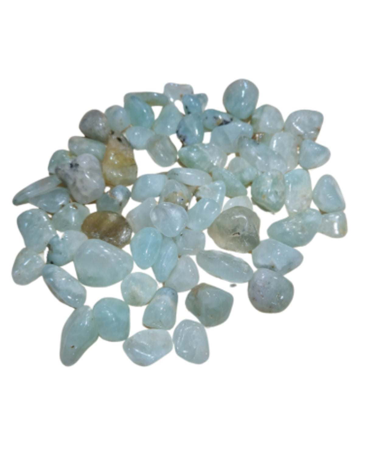 Prehnit trumlade stenar, 500 g, Pakistan