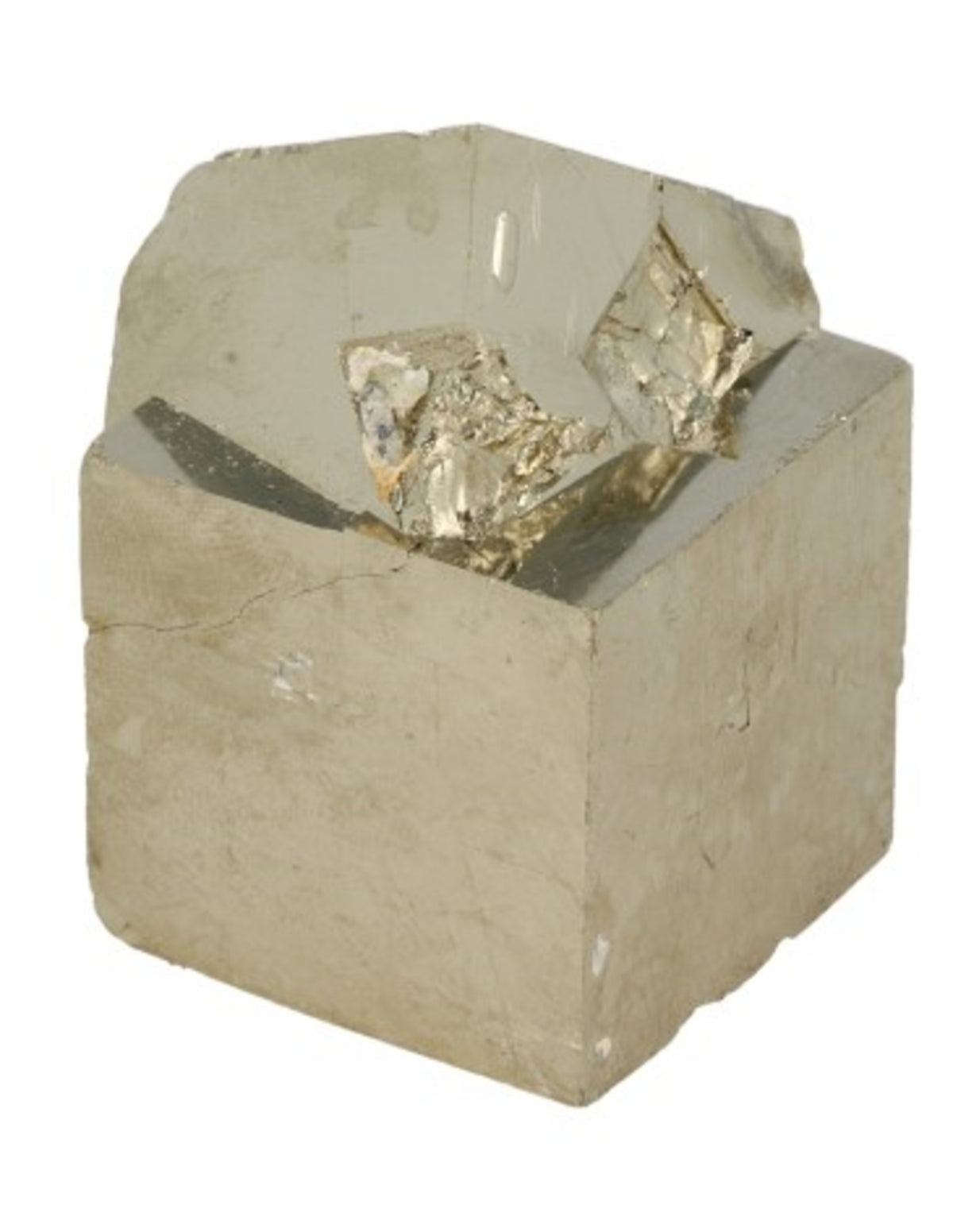 Pyrit kub, rå, A-kvalitet, 3 till 4 cm