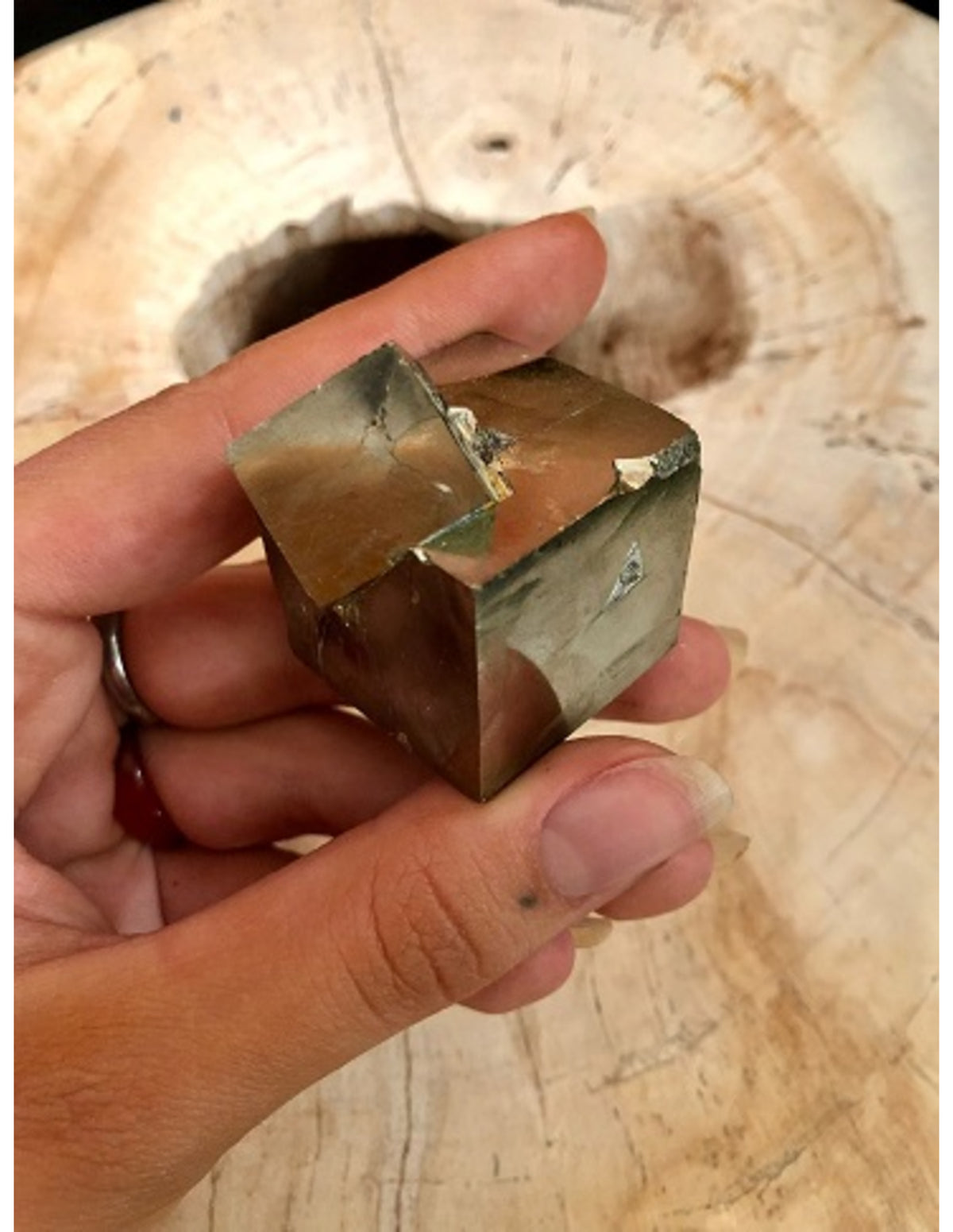 Pyrit kub, rå, A-kvalitet, 3 till 4 cm
