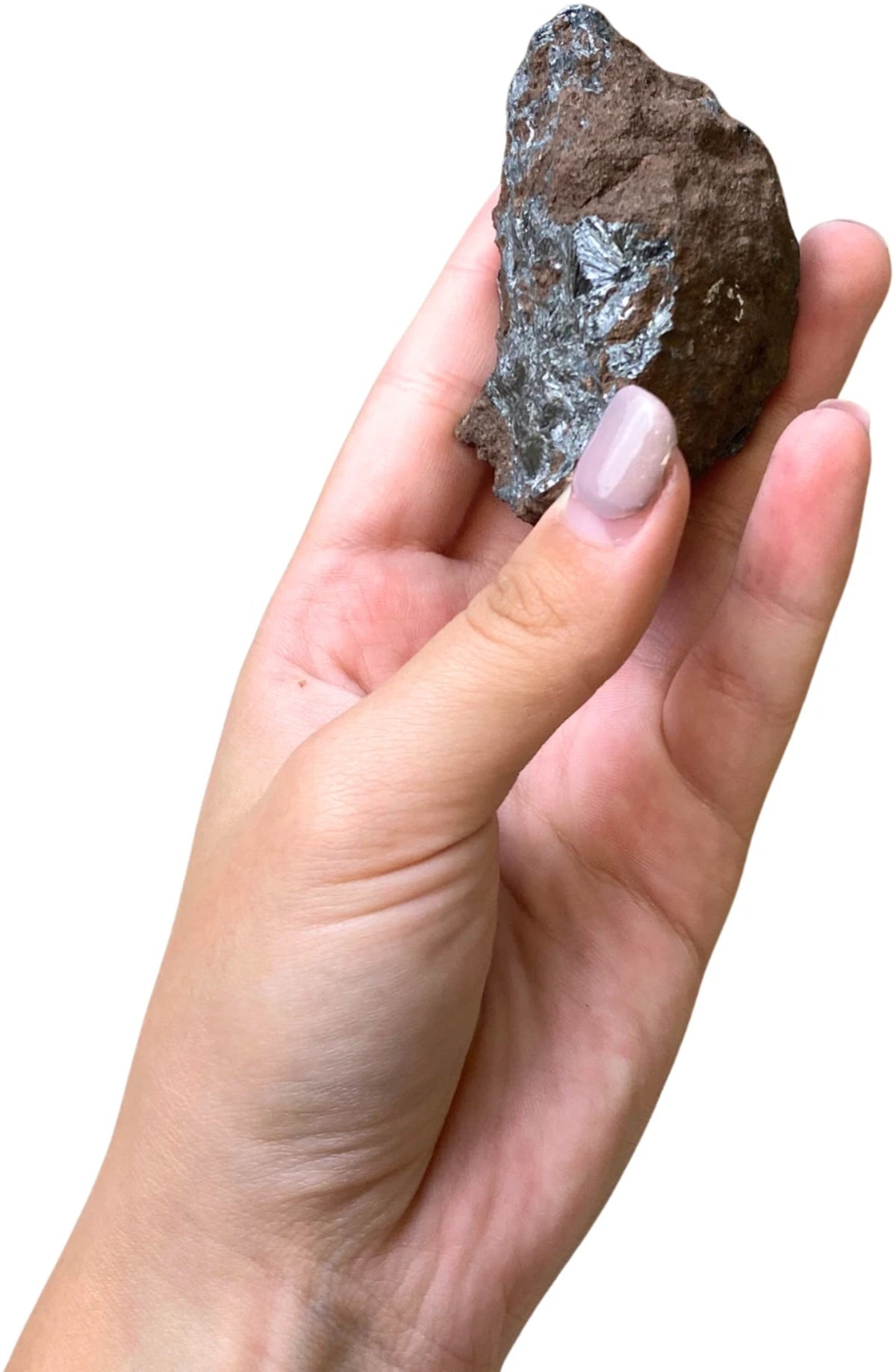 Pyrolusit kristall, rå, 6,5 cm, nr 19