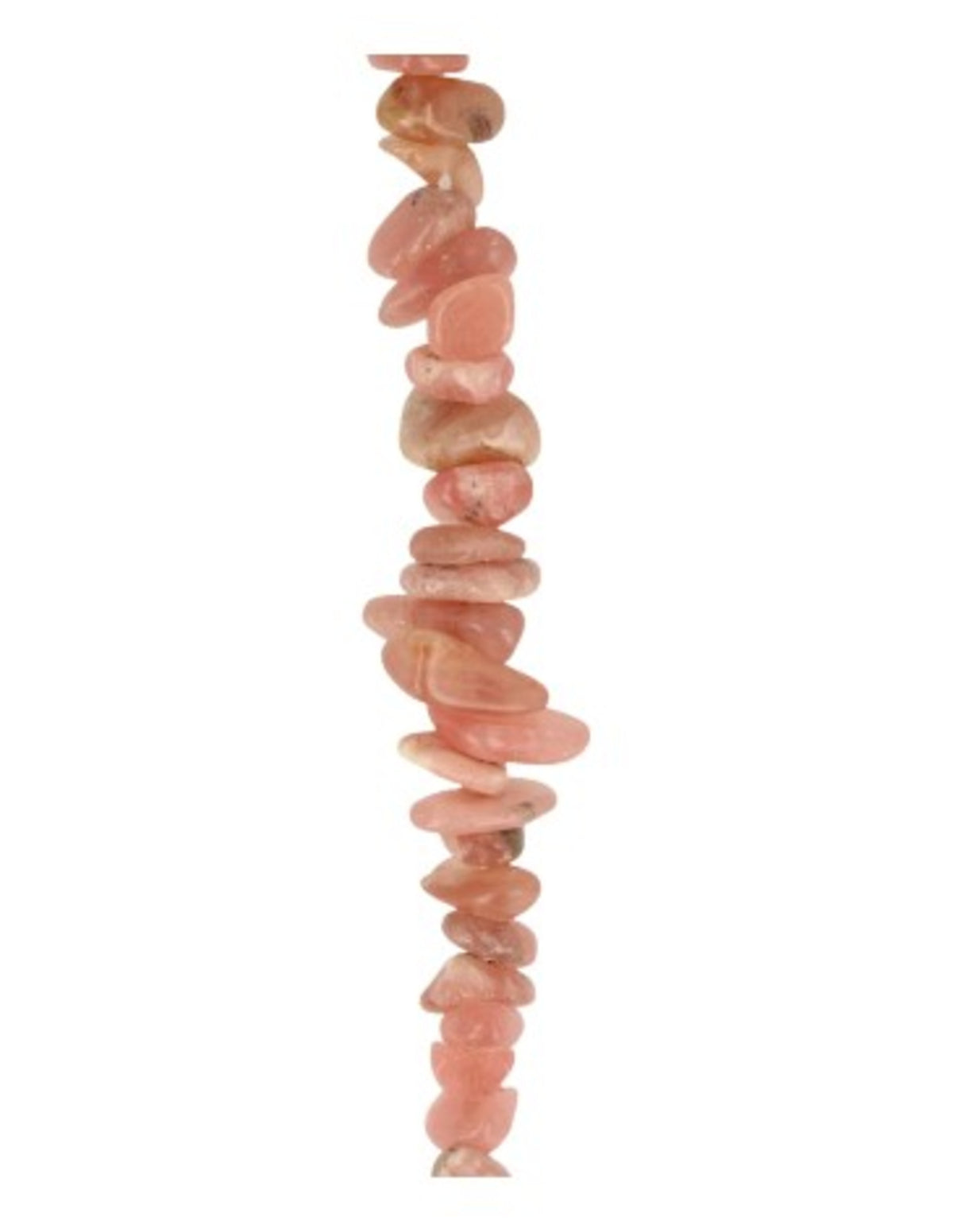 Rodokrosit halsband med splitstenar, 45 cm, med lås