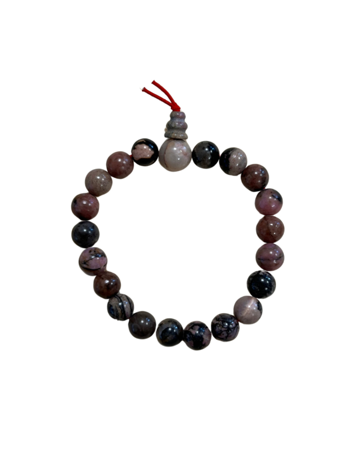 Rodonit armband, powerbead 8 mm, 18 cm
