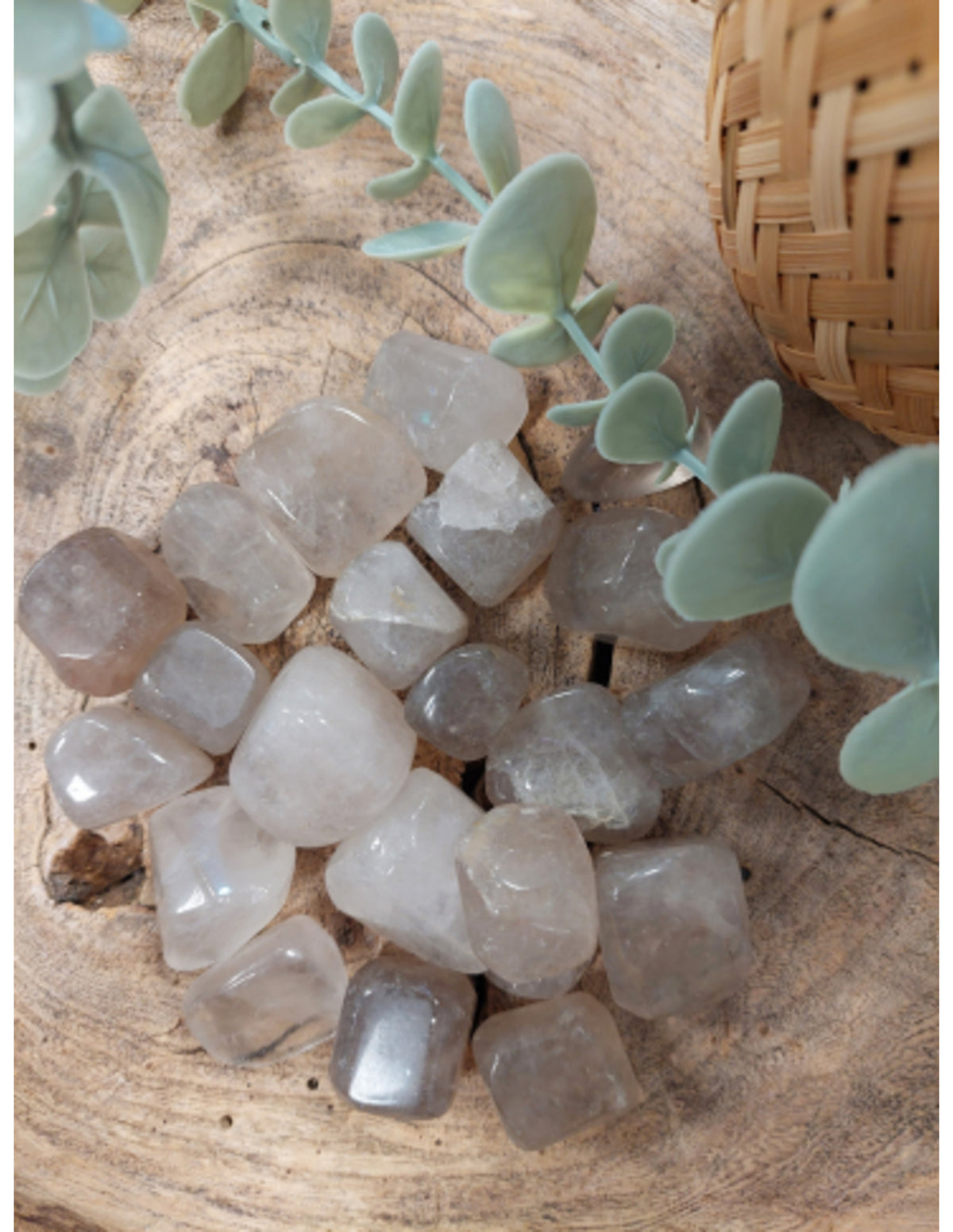 Rökkvarts trumlade stenar, 250 g, Madagaskar