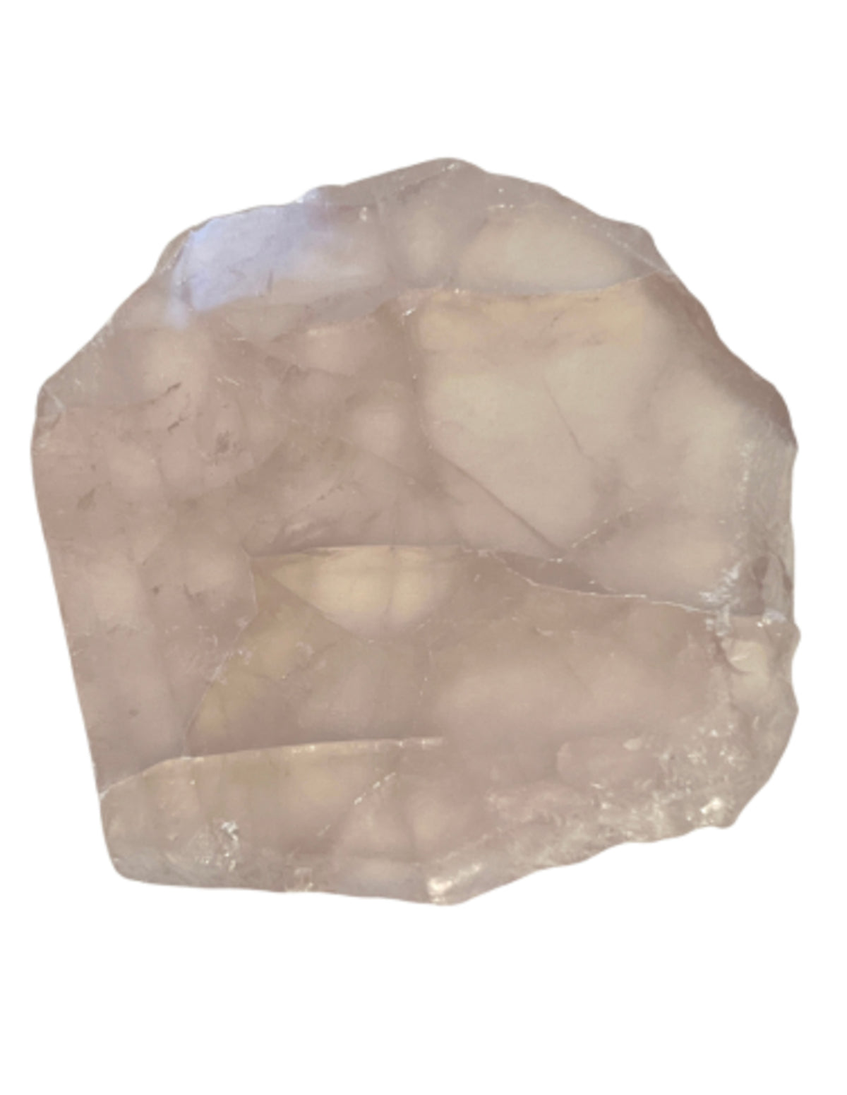 Rosenkvarts skiva, Brasilien, 10 cm, nr 14 (182 g)
