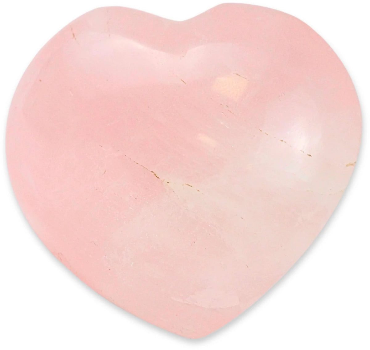 Rosenkvarts hjärta, 70 till 100 g, ca 5 cm