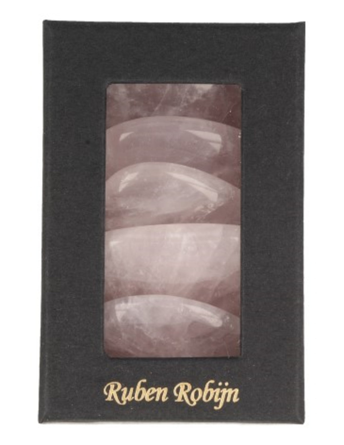 Rosenkvarts massagestenar, set med 5 st, ca 4 cm