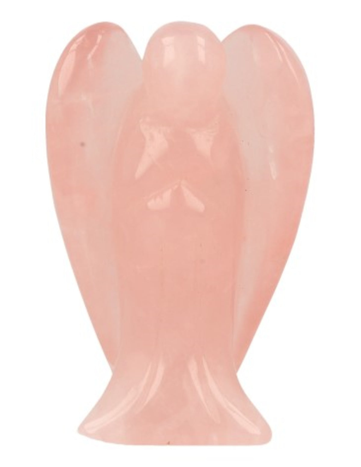 Rosenkvarts ängel, stående, 7 cm