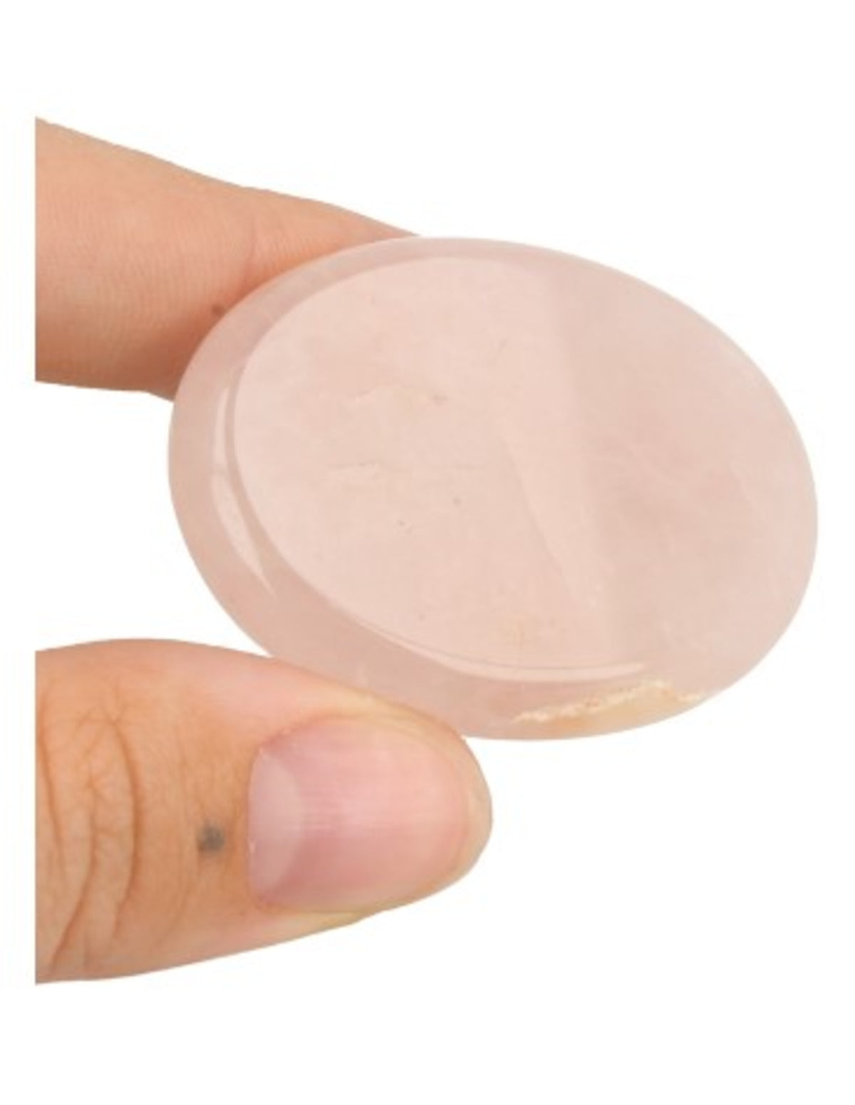 Rosenkvarts ficksten, 4 till 5 cm