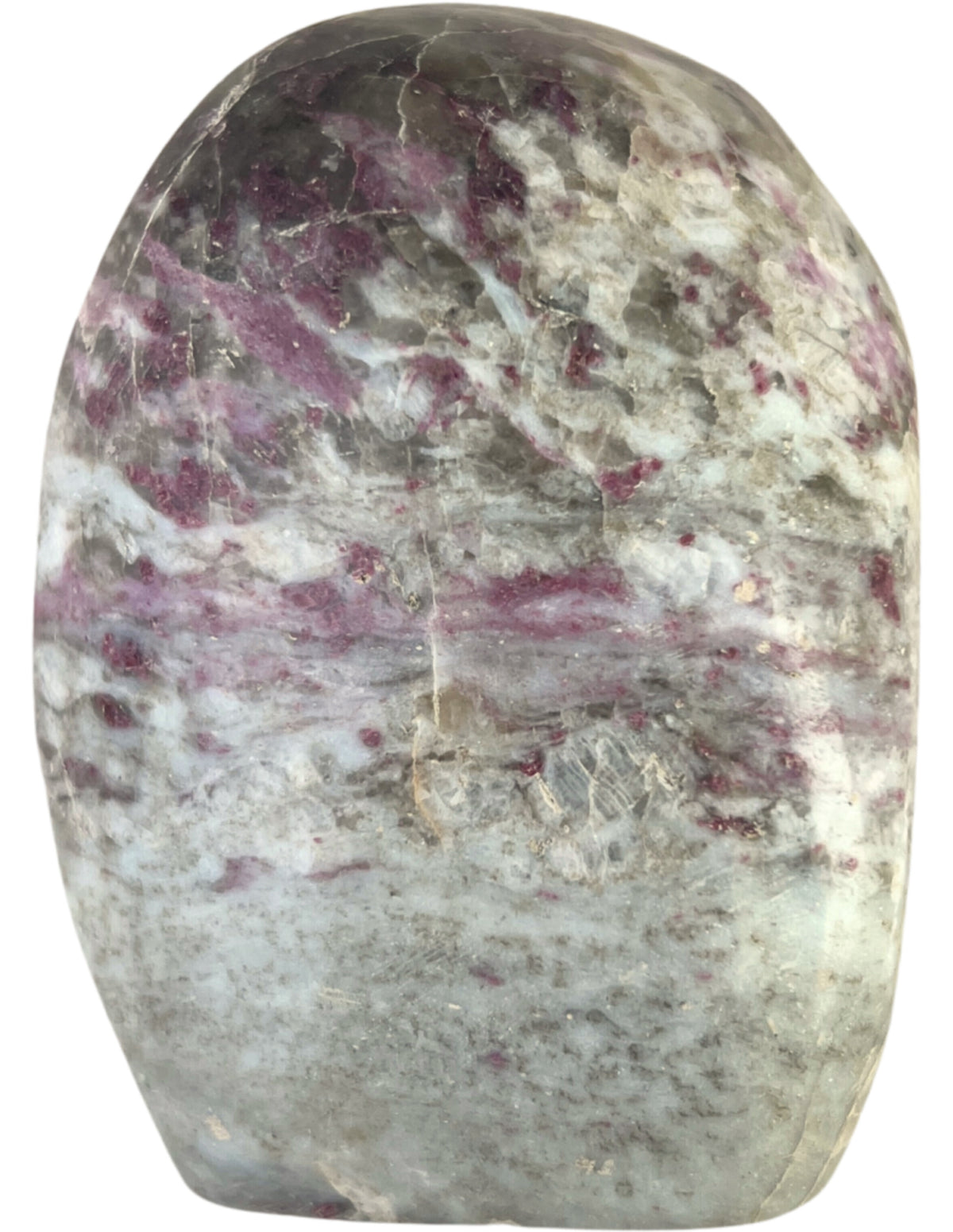 Rubellit i månsten skulptur, Madagaskar, nr 17 (430 g)