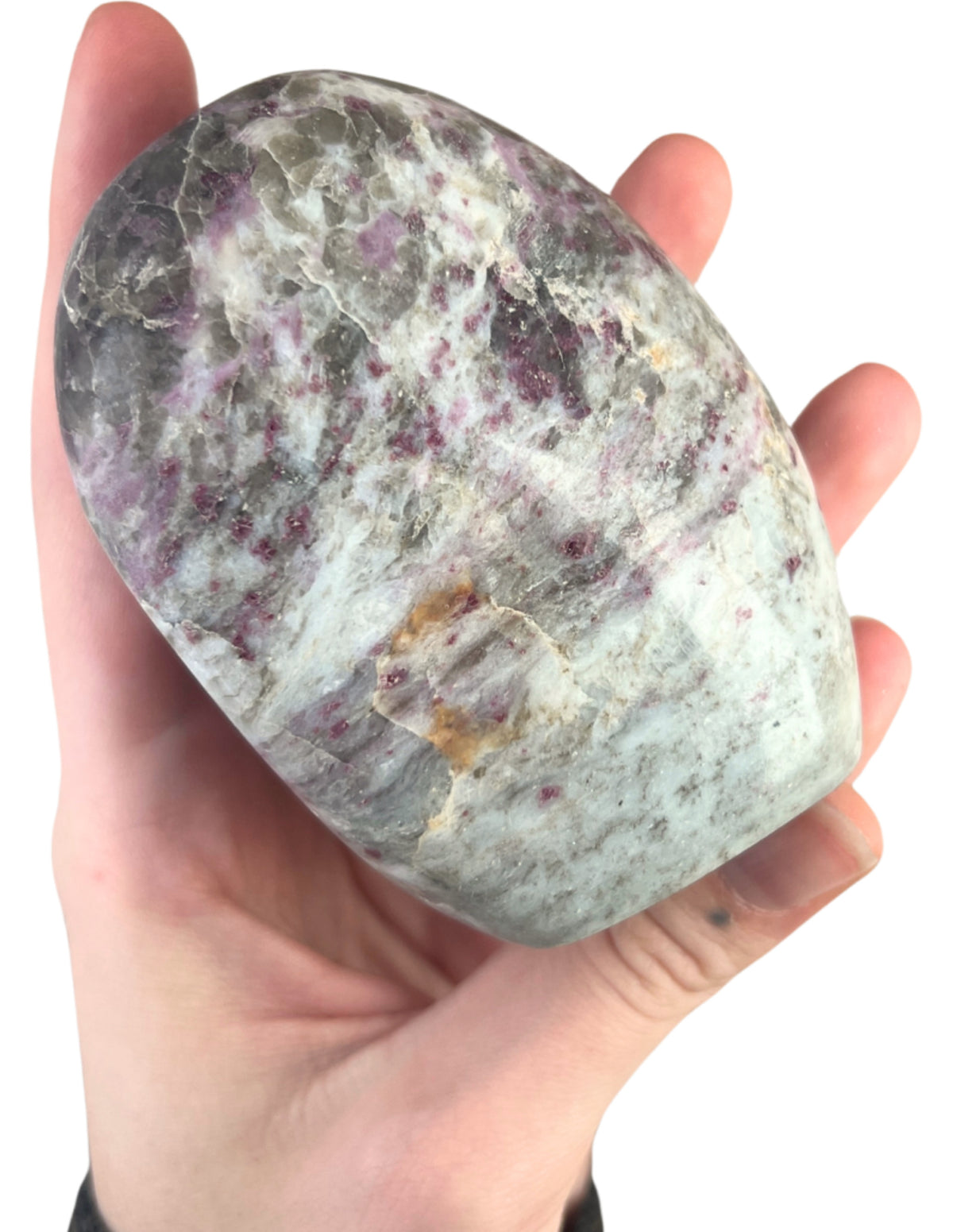 Rubellit i månsten skulptur, Madagaskar, nr 17 (430 g)