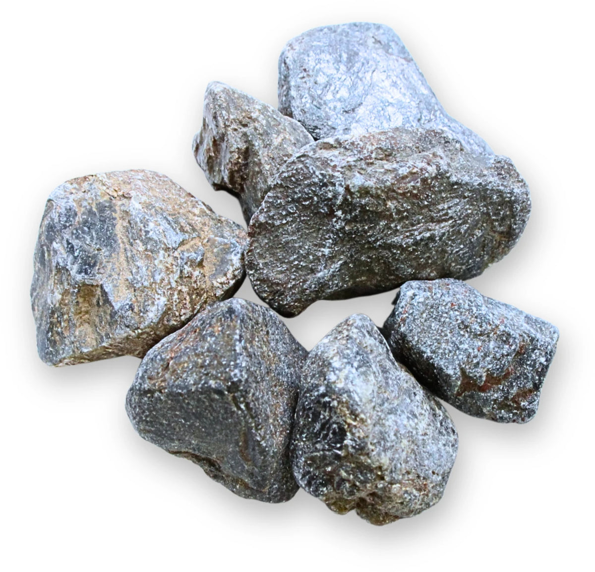 Safir råa bitar, blå, 250 g