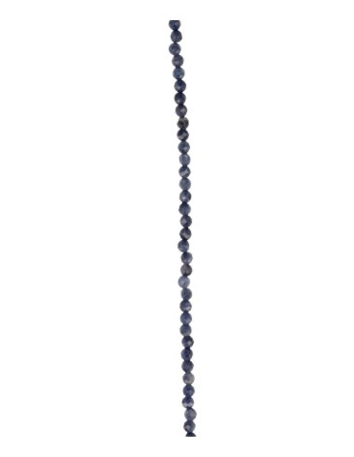 Safir halsband med fasettslipade stenar, 45 cm