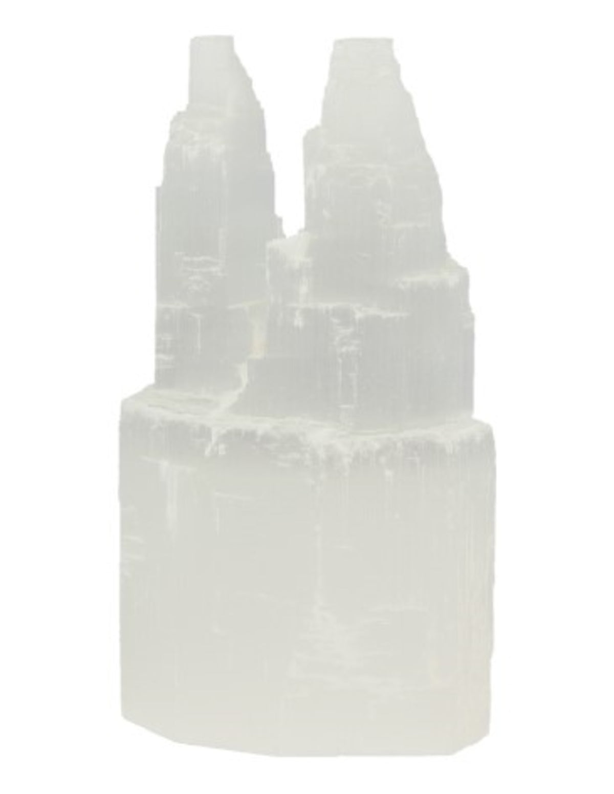 Selenit dubbeltorn, 10 cm, 290 g