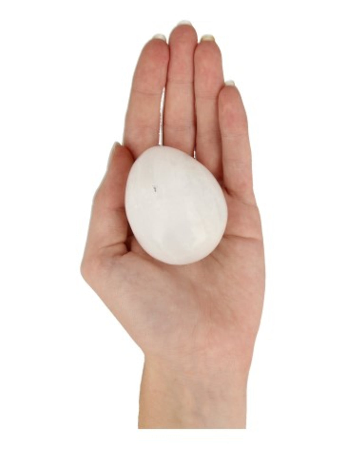 Selenit ägg, polerat, ca 5 cm (170 g)